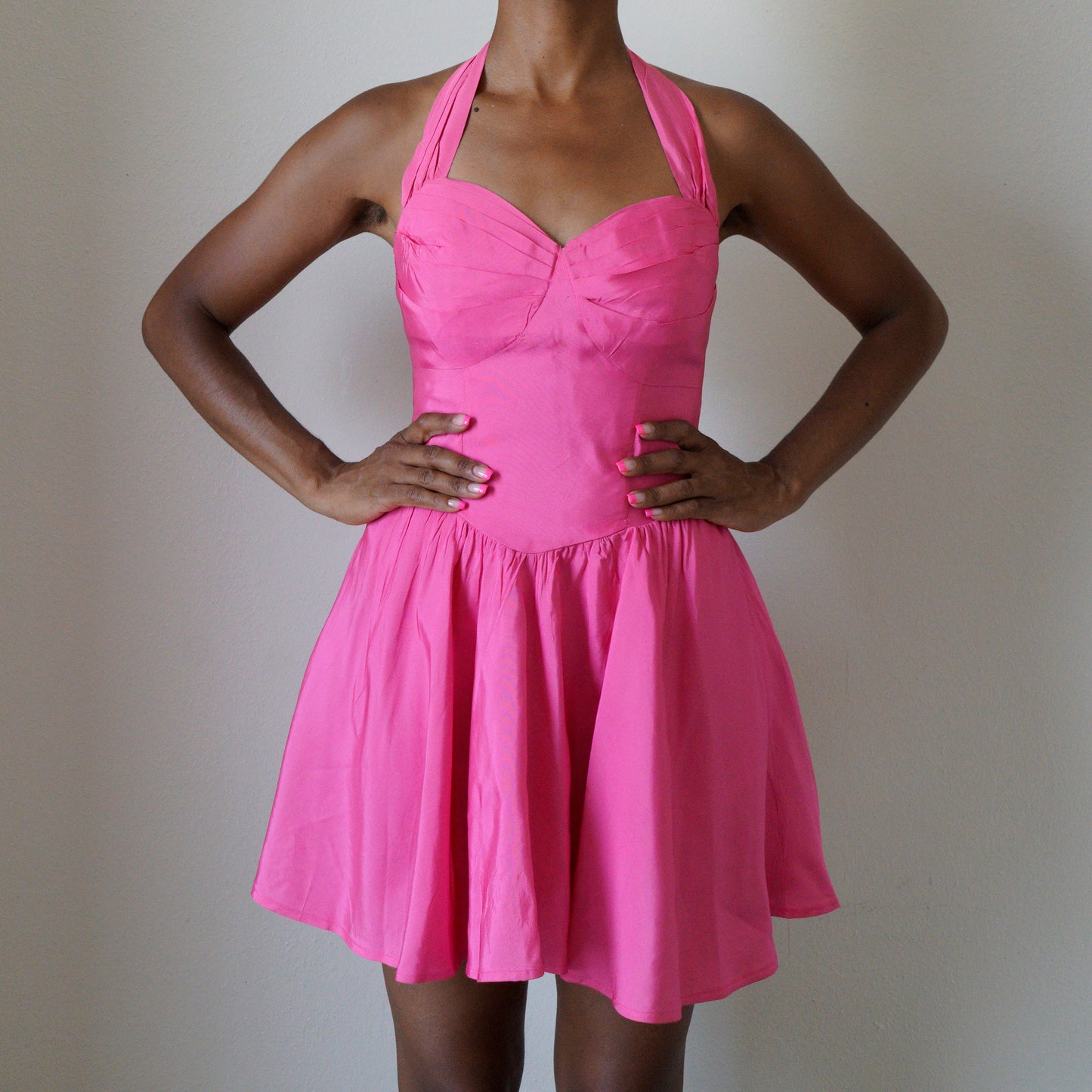 Pink Urban Renewal Bow Dress