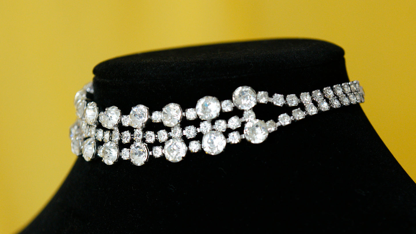 Vintage Rhinestone Choker