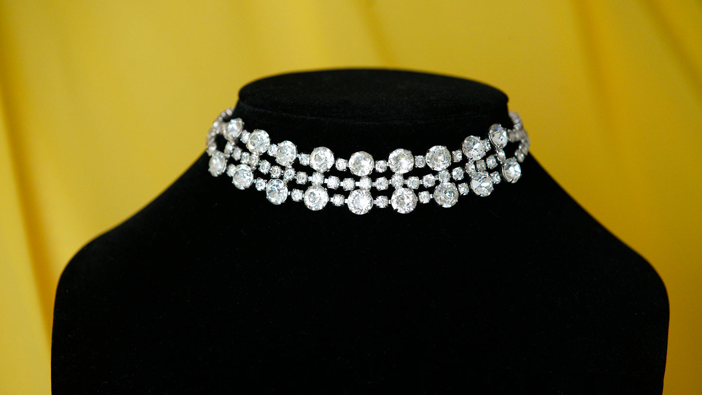 Vintage Rhinestone Choker