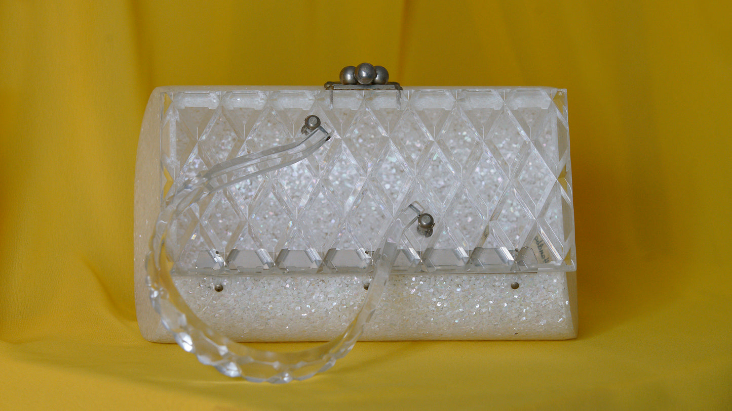 Clear Lucite Vintage Purse