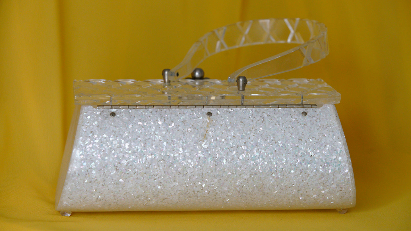 Clear Lucite Vintage Purse