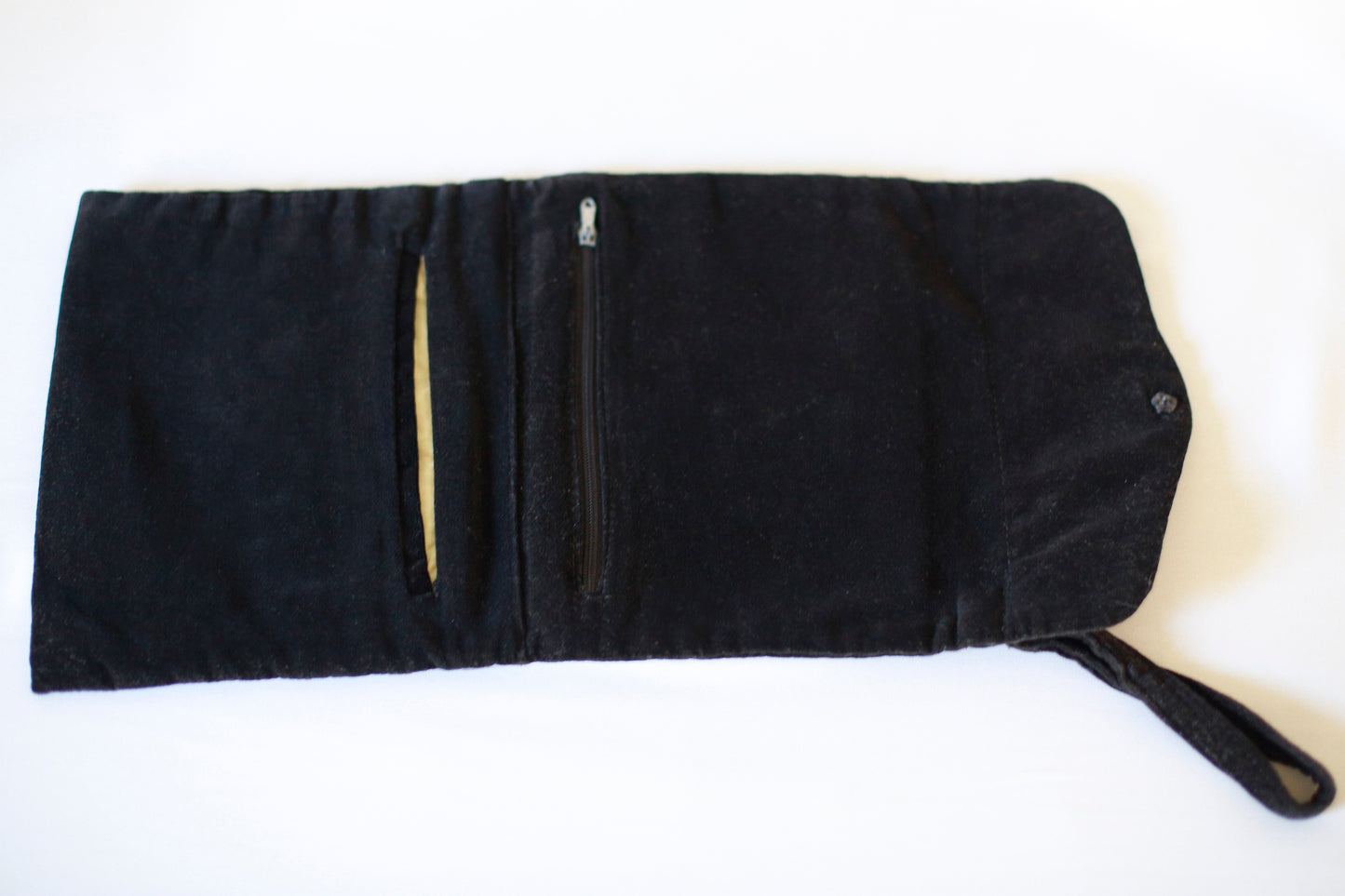 Black Velvet Embroidered Clutch