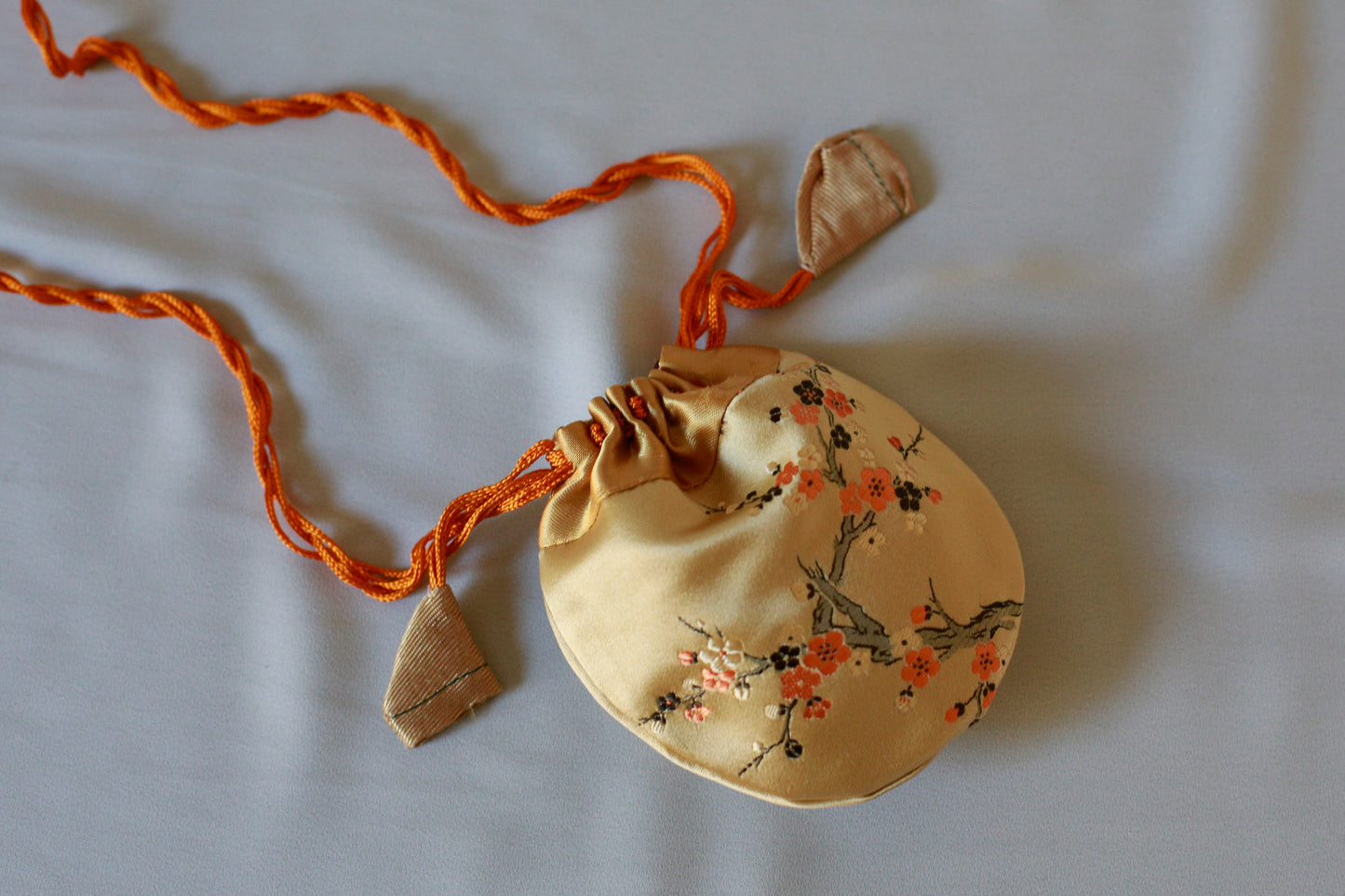 Tibetan Silk Drawstring Pouch