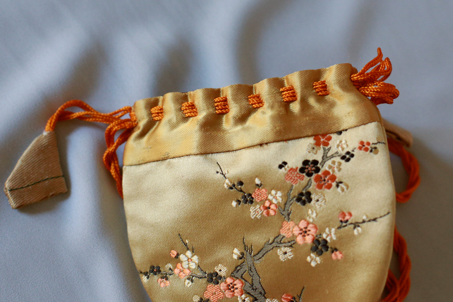 Tibetan Silk Drawstring Pouch