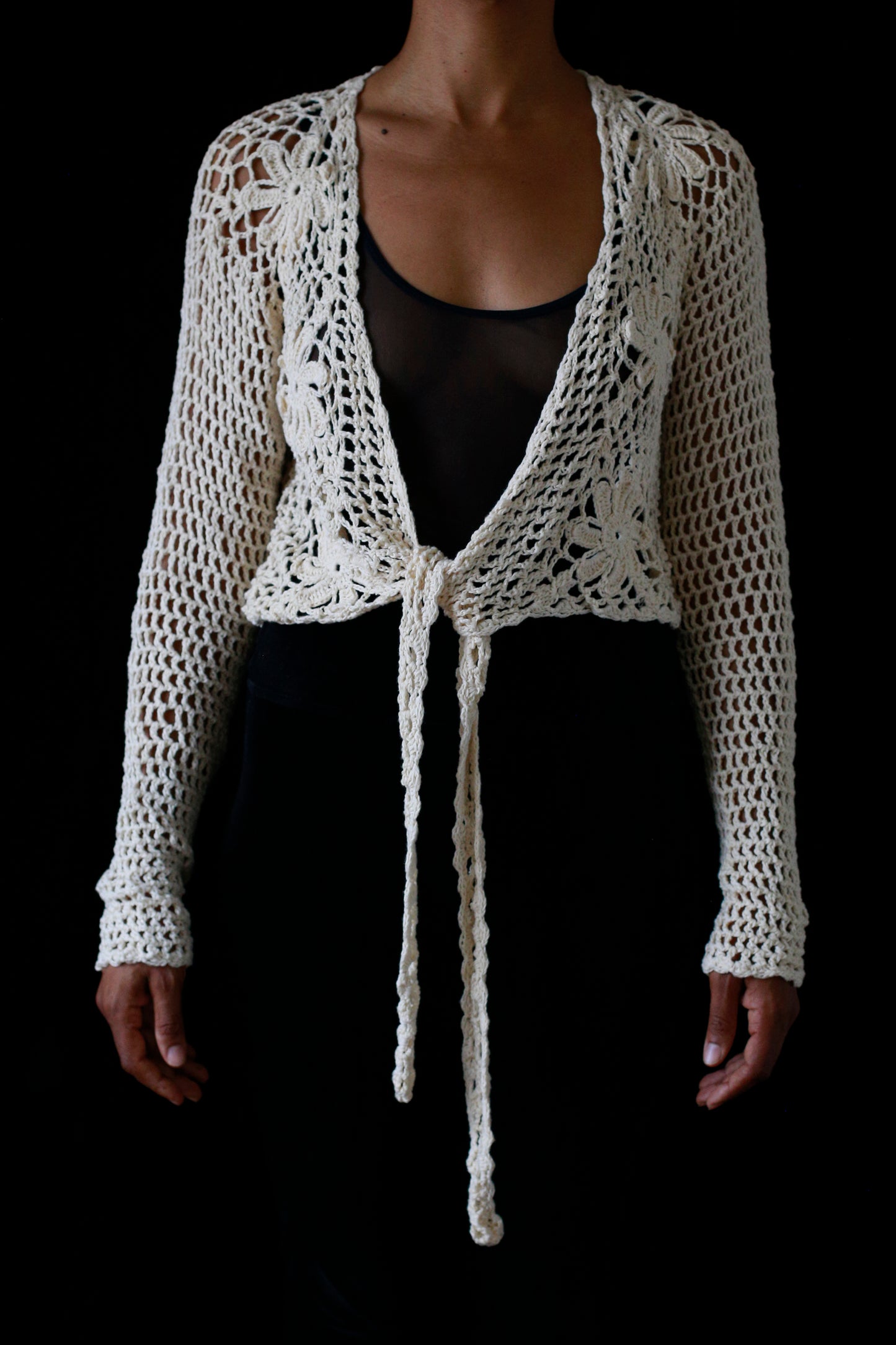 Cuba Collection: Handmade Crochet Tie Top