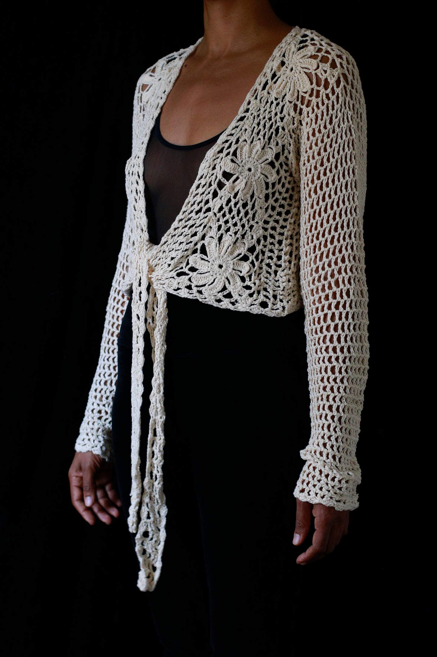 Cuba Collection: Handmade Crochet Tie Top