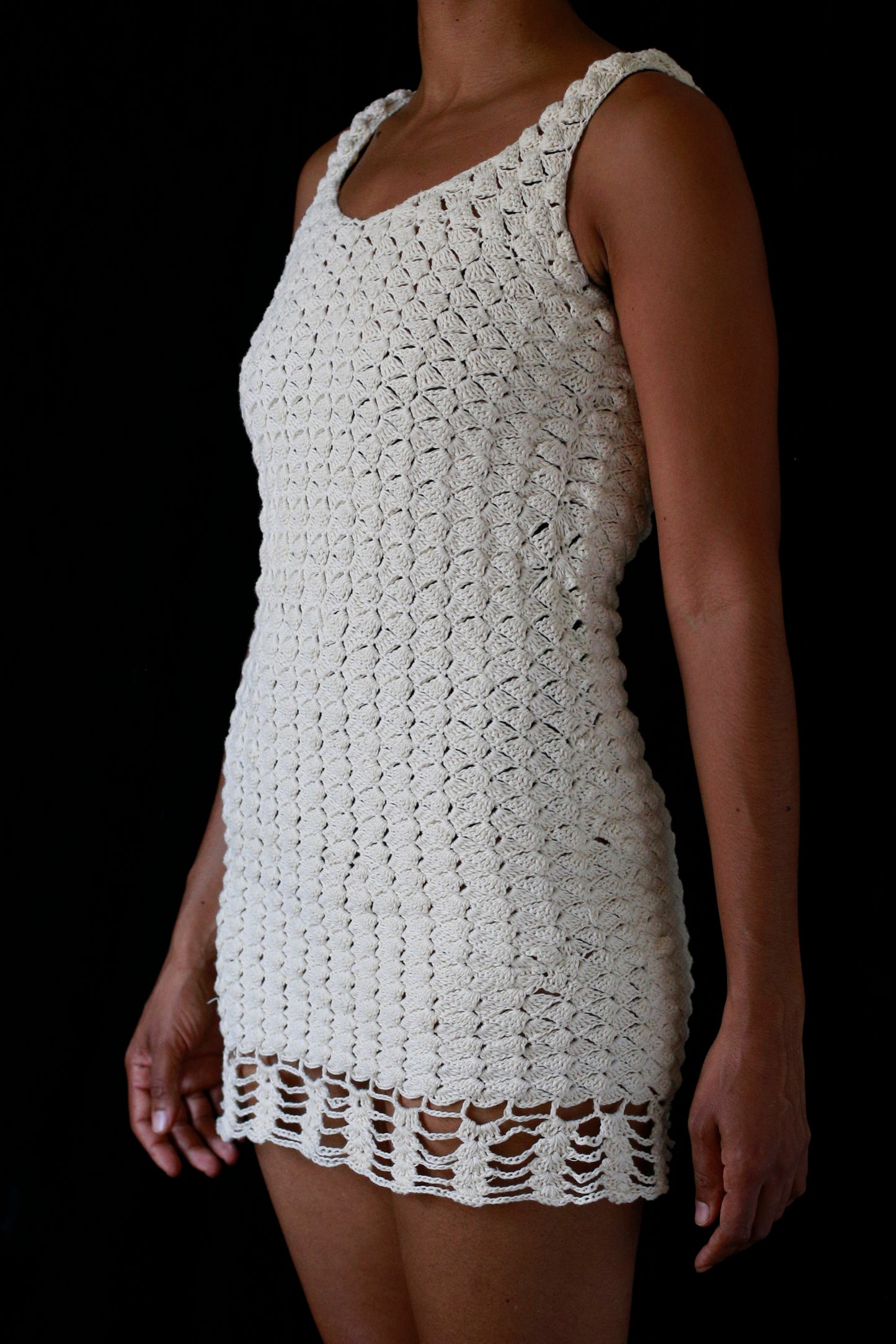 Cuba Collection: Handmade Crochet Mini Dress