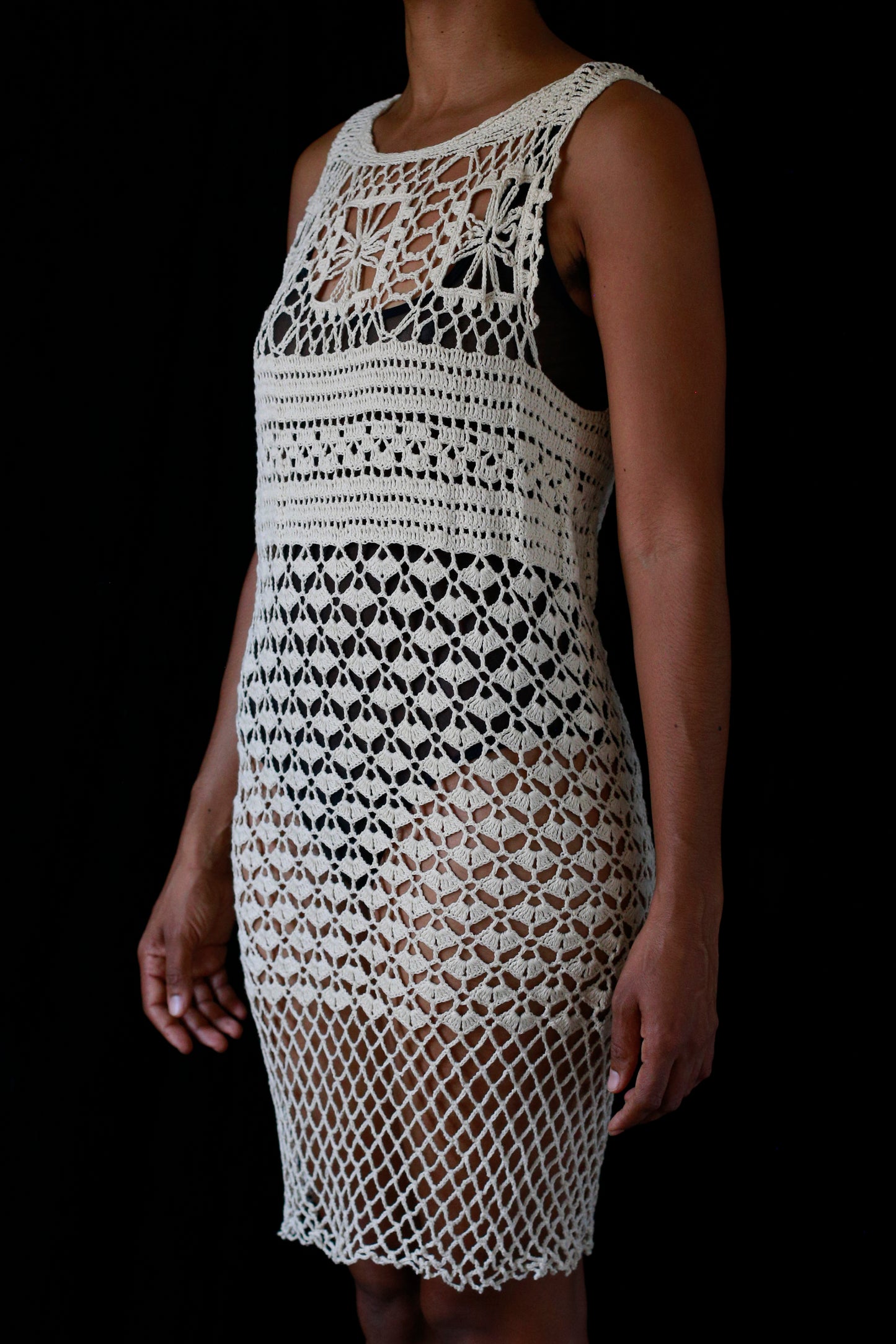 Cuba Collection: Handmade Crochet Multi Dress