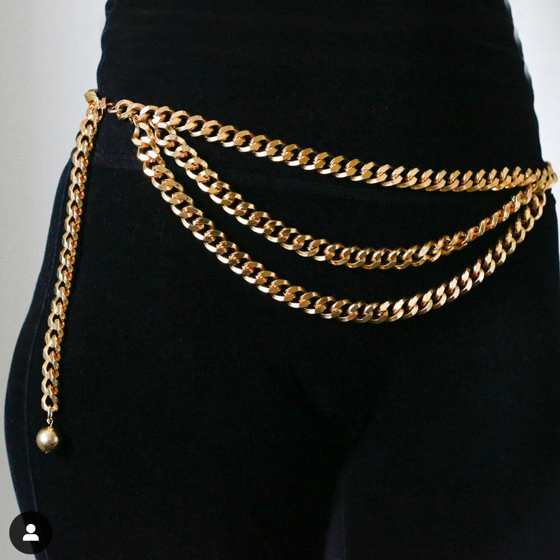 Gold Metal Waist Band